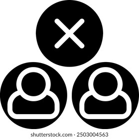 absence glyph icon illustration vector