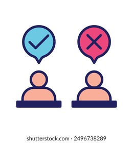 Absence icon. absenteeism vector icon