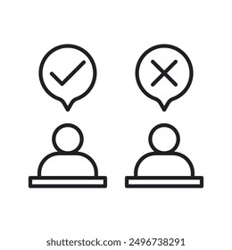 Absence icon. absenteeism vector icon