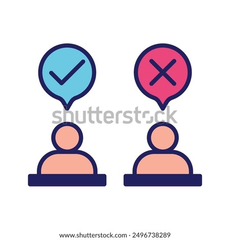 Absence icon. absenteeism vector icon