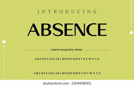 Absence luxury elegant typography vintage serif font wedding invitation logo music fashion property