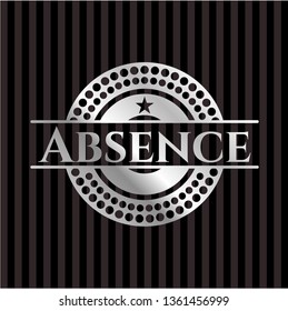 Absence silvery emblem or badge