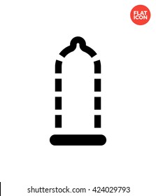 Absent contraception Icon Flat Style Isolated Vector Illustration