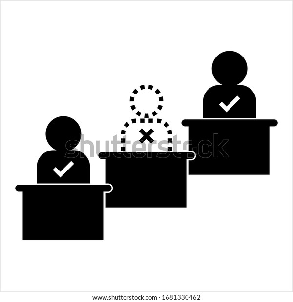 Absent Icon, Absenteeism, Not Present Icon\
Vector Art Illustration