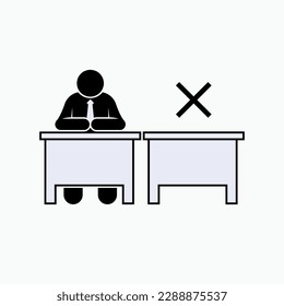 Absent Icon. Not Present Symbol.