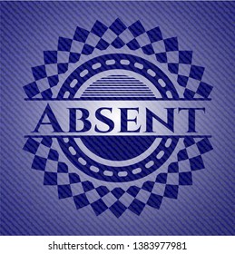 Absent jean background. Vector Illustration. Detailed.