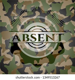 Absent on camo texture