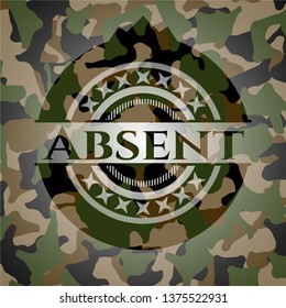 Absent on camo texture