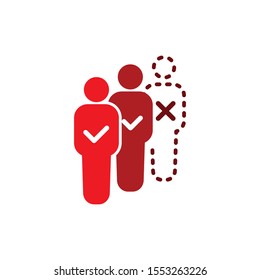 Absent Vector illustration can be used for topics atttendance, absent, meeting concept