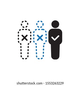 Absent Vector illustration can be used for topics atttendance, absent, meeting concept