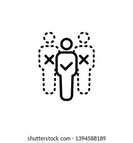absentees, attendance icon illustration vector