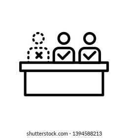 absentees, attendance icon illustration vector