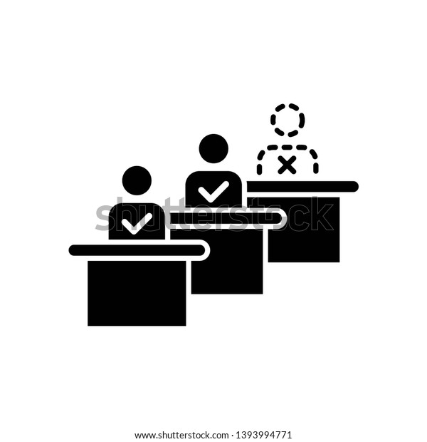 Absentees Icon Illustration Vector Template Stock Vector (Royalty Free ...