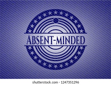 Absent-minded with denim texture