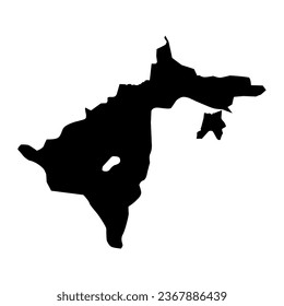 Mapa del distrito de Absheron, división administrativa de Azerbaiyán.