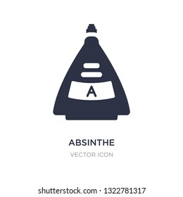 absinthe icon on white background. Simple element illustration from Drinks concept. absinthe sign icon symbol design.