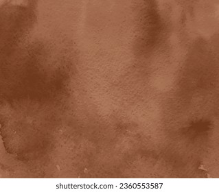 Absolete paper brown watercolor texture background with smudges and smears