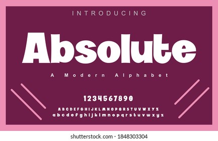 Absolute font. Elegant alphabet letters font and number. Classic Lettering Minimal Fashion Designs. Typography modern serif fonts regular uppercase lowercase and numbers. vector illustration