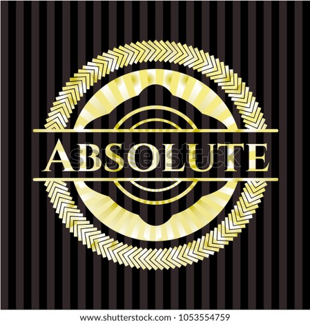 Absolute golden badge