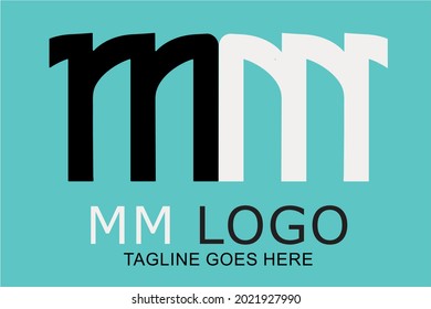 vector del logotipo de la letra absoluta MM , logotipo único y creativo de referencia inicial de MM, MM. diseño de logotipo mínimo, diseño de logotipo Carta M Diseño de tipógrafo moderno creativo