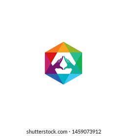 Absolute logotype, icon, vector illustration