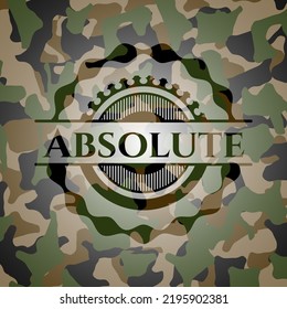 Absolute on camo pattern. Vector Illustration. Detailed. 