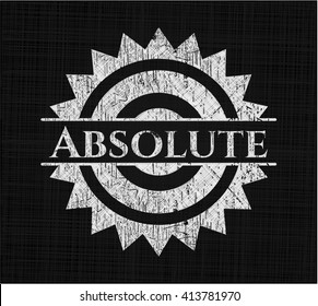 Absolute on chalkboard