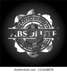 Absolute on grey camo pattern