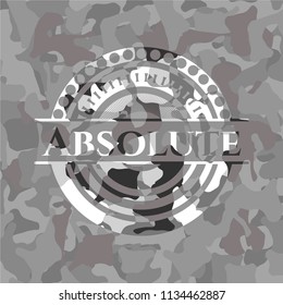 Absolute on grey camo texture
