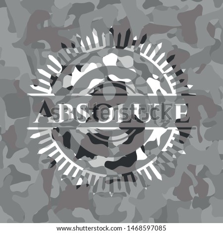 Absolute on grey camo texture