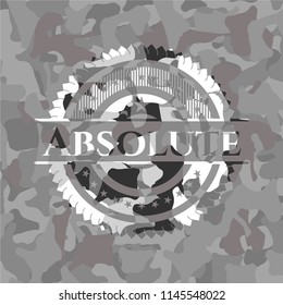 Absolute on grey camouflage texture
