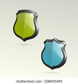 Absolute protection guard shield concept. Safety vector badge abstract protection icon Privacy banner shield. Security label sign. Defense tag presentation sticker shield. Defense safeguard sign badge
