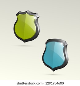 Absolute protection guard shield concept. Safety vector badge abstract protection icon Privacy banner shield. Security label sign. Defense tag presentation sticker shield. Defense safeguard sign badge