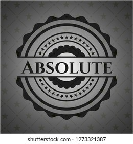 Absolute realistic black emblem