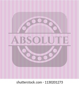 Absolute realistic pink emblem