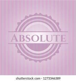 Absolute realistic pink emblem