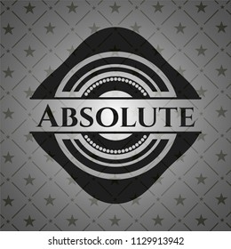 Absolute retro style black emblem