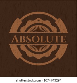 Absolute retro wood emblem
