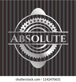 Absolute silvery badge