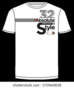 Absolute style stylish typography slogan for t-shirt. Leader The New Generation. Abstract design with the camouflage style. Vector print, typography, poster. Global swatches.