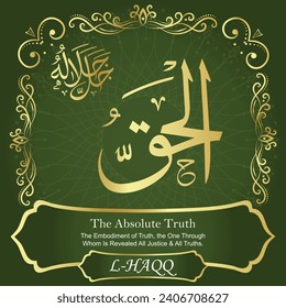 The Absolute Truth.
The Embodiment of Truth, the One Through Whom Is Revealed
All Justice and All Truths.