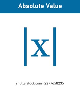 Absolute value of real number. Absolute value equations of x in mathematics.