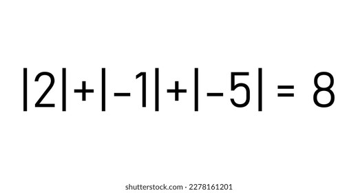 Absolute value of real number. Absolute value equations of x in mathematics.
