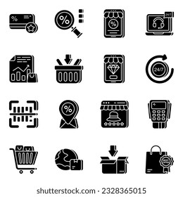 An absolute vector set titled as shopping is very much handy for utilization.