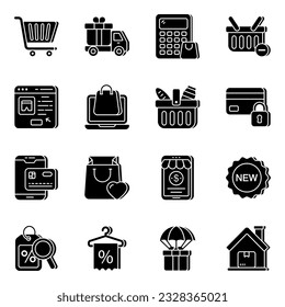 An absolute vector set titled as shopping is very much handy for utilization.