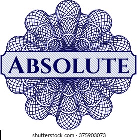 Absolute written inside abstract linear rosette