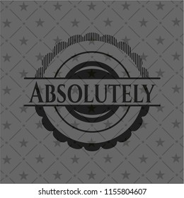 Absolutely black emblem