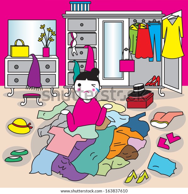 Absolutely Got Nothing Wear Outfits Fashion Stock Vector (Royalty Free ...