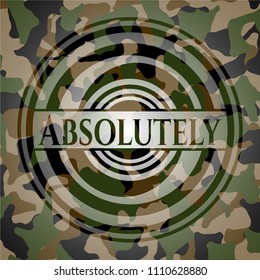  Absolutely on camouflage texture