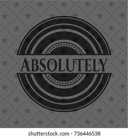 Absolutely realistic dark emblem
